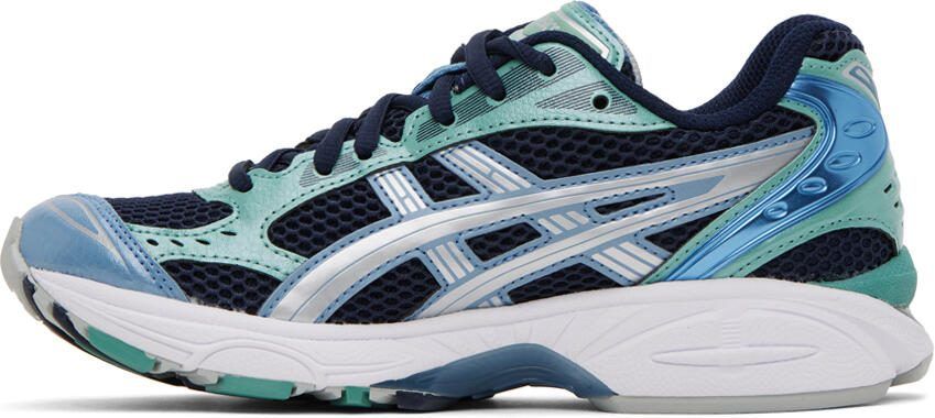 Asics Navy  Green Gel-Kayano 14 Sneakers - Picture 3
