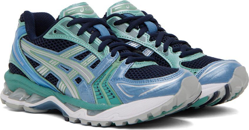 Asics Navy  Green Gel-Kayano 14 Sneakers - Picture 2
