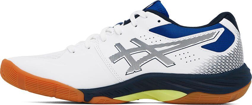 Asics White  Blue Blade FF Sneakers - Picture 3