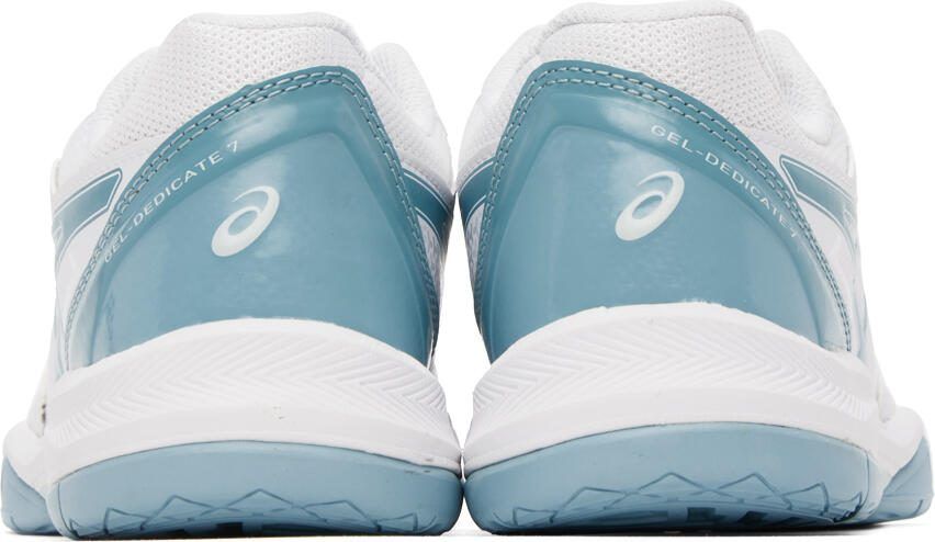 Asics White  Blue GEL-Dedicate 7 Sneakers