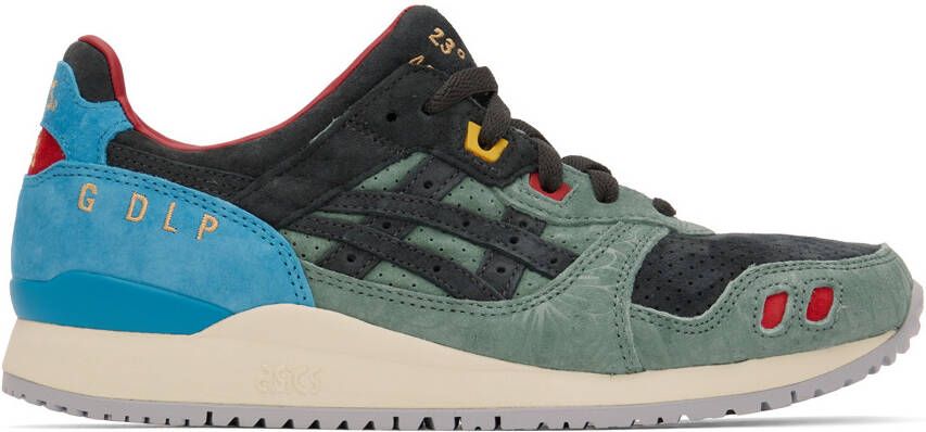 Asics Black  Green Gel-Lyte III OG Sneakers - Picture 5