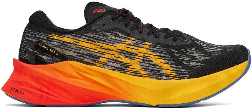 Asics Black  Orange NOVABLAST 3 Sneakers - Picture 5