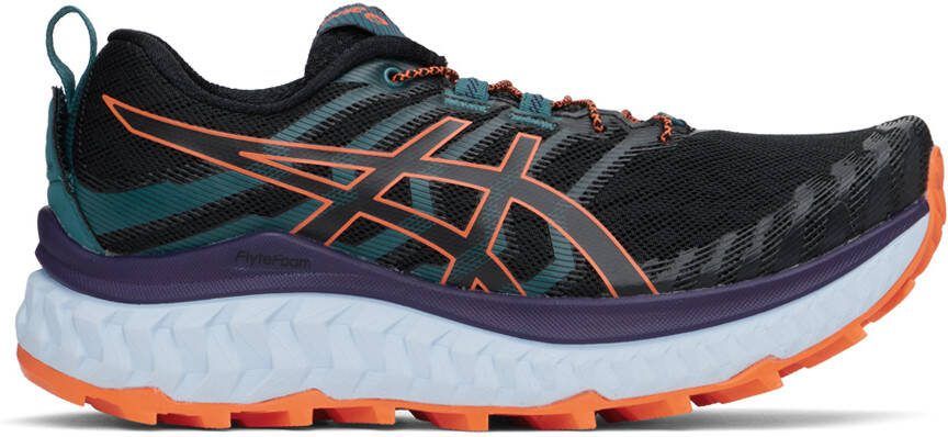 Asics Black  Orange Trabuco Max Sneakers - Picture 5
