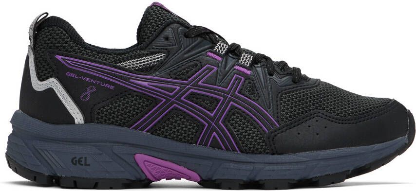 Asics Black  Purple GEL-VENTURE 8 Sneakers - Picture 4