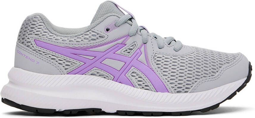 Asics Kids Gray  Purple Contend 7 Big Kids Sneakers