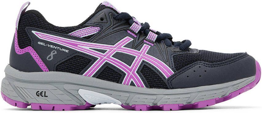 Asics Kids Navy  Purple Gel-Venture™ Big Kids Sneakers - Picture 5