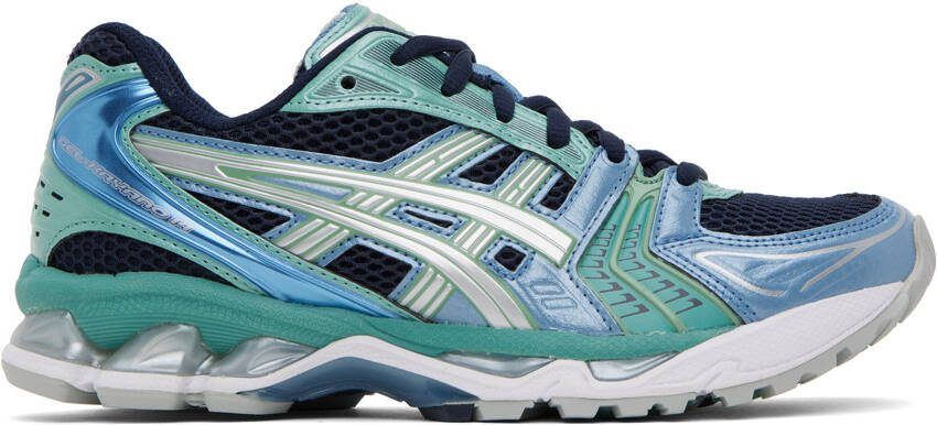Asics Navy  Green Gel-Kayano 14 Sneakers - Picture 5