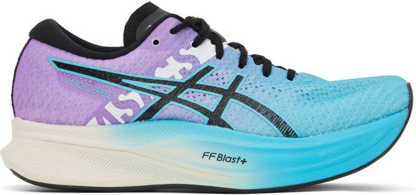 Asics Purple  Blue MAGIC SPEED 2 EKIDEN Sneakers - Picture 2