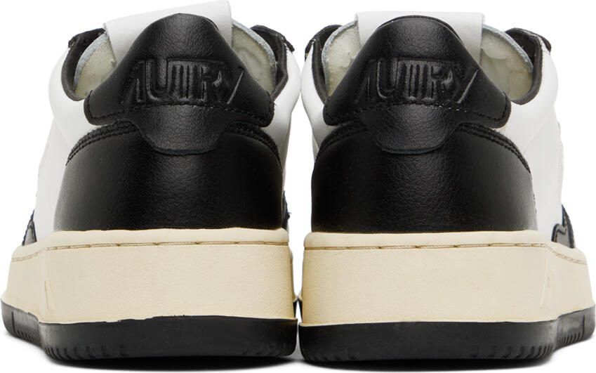 AUTRY Black  White Medalist Low Sneakers