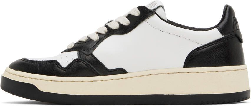 AUTRY Black  White Medalist Low Sneakers - Picture 3