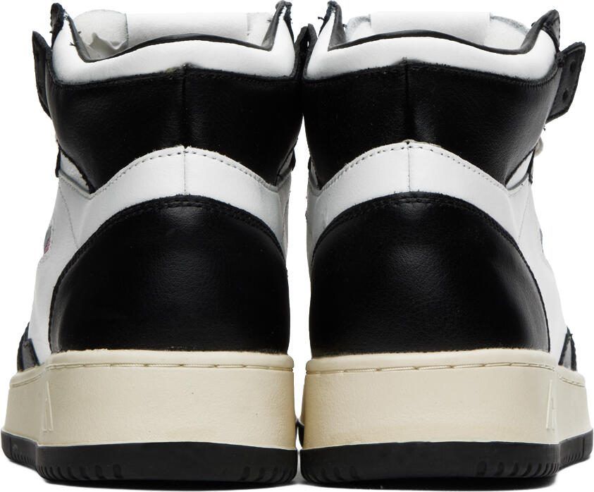 AUTRY Black  White Medalist Mid Sneakers