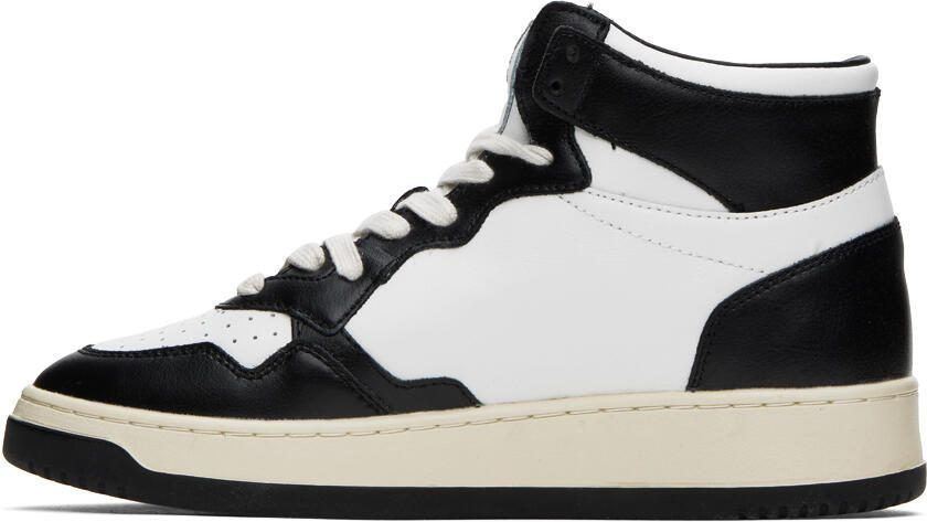 AUTRY Black  White Medalist Mid Sneakers - Picture 3