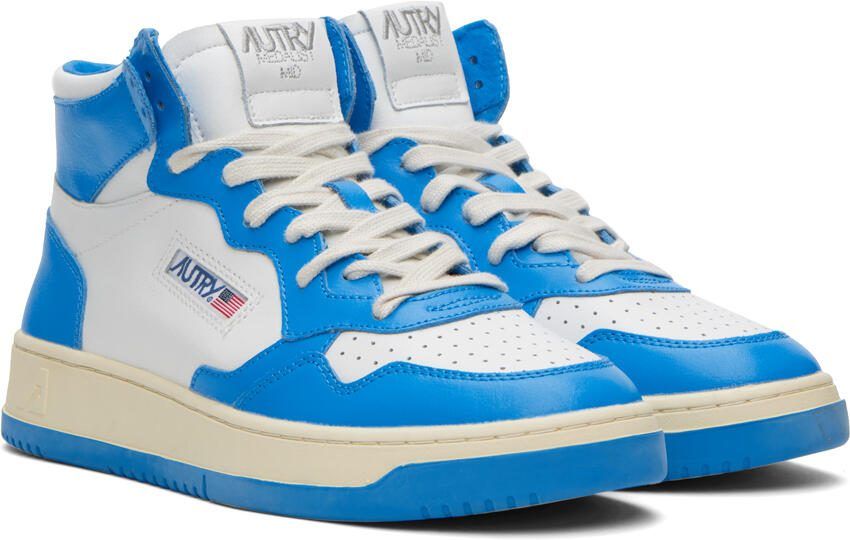 AUTRY Blue  White Medalist Sneakers - Picture 2
