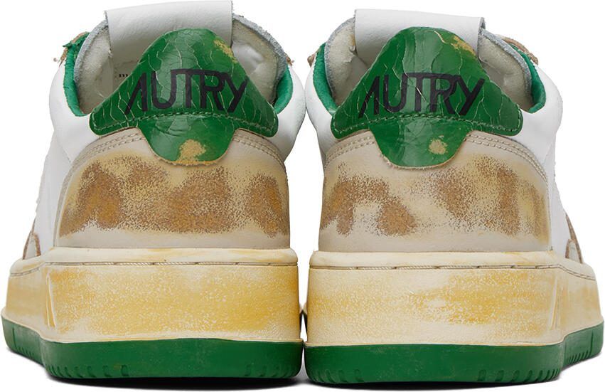 AUTRY White  Beige Super Vintage Sneakers