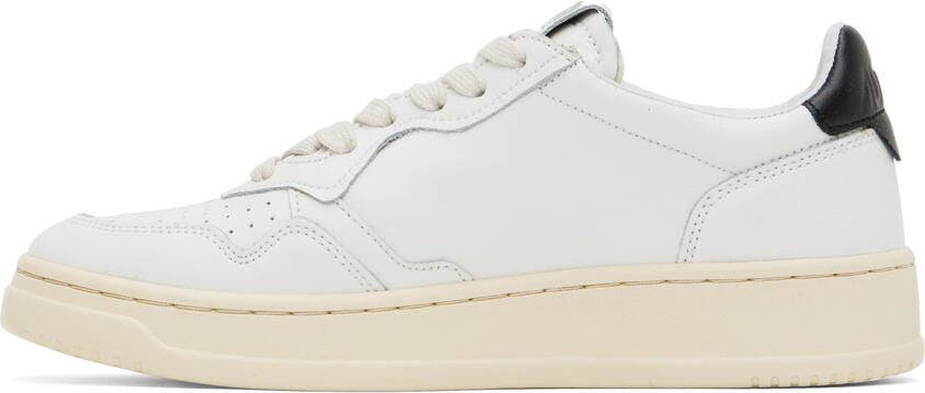 AUTRY White  Black Medalist Low Sneakers - Picture 3