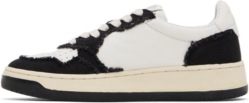 AUTRY White  Black Medalist Low Sneakers - Picture 3