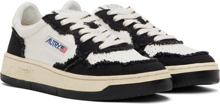 AUTRY White  Black Medalist Low Sneakers - Picture 2
