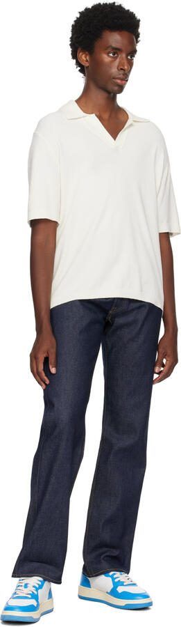 AUTRY White  Blue Medalist Low Sneakers - Picture 4