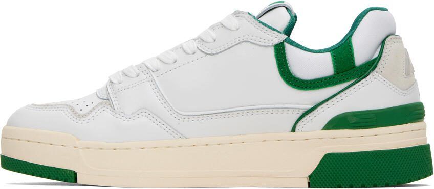 AUTRY White  Green CLC Sneakers - Picture 3