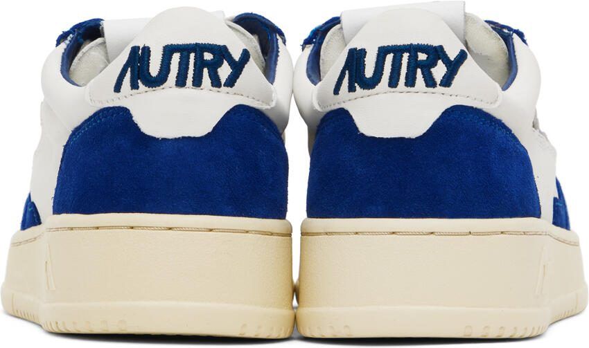 AUTRY White  Navy Open Low Sneakers