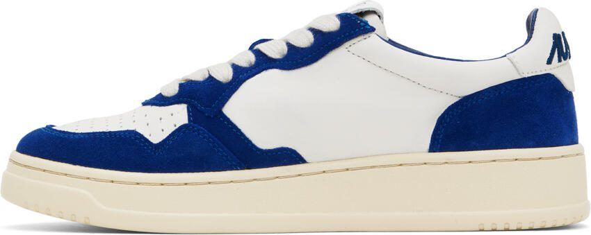 AUTRY White  Navy Open Low Sneakers - Picture 3