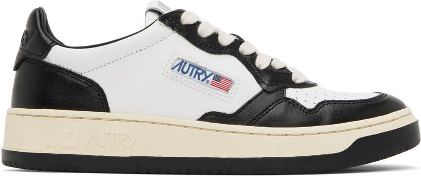 AUTRY Black  White Medalist Low Sneakers - Picture 4