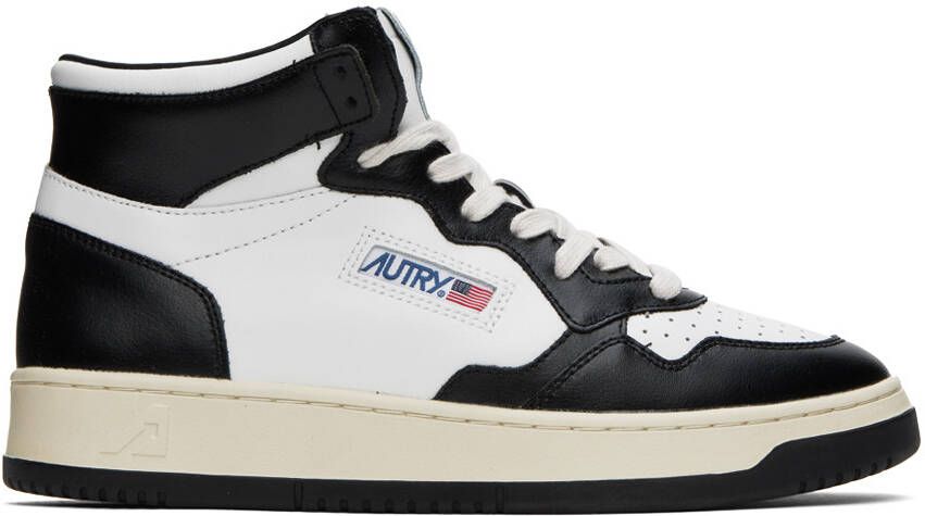 AUTRY Black  White Medalist Mid Sneakers - Picture 5