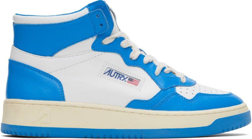 AUTRY Blue  White Medalist Sneakers - Picture 5