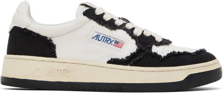 AUTRY White  Black Medalist Low Sneakers - Picture 5