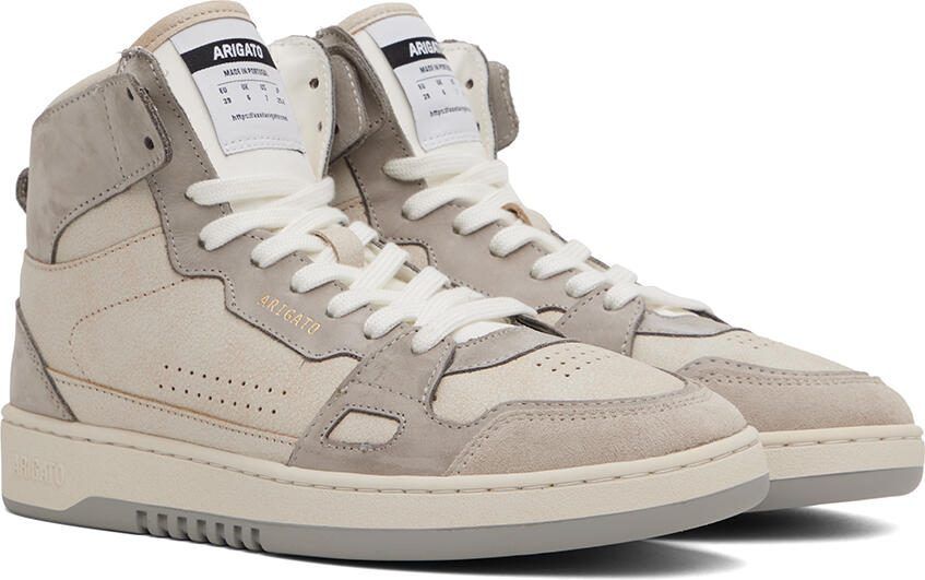 Axel Arigato Beige  Gray Dice Hi Sneakers - Picture 2