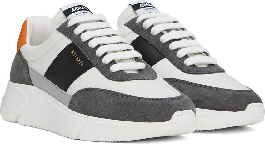 Axel Arigato Black  Orange Genesis Vintage Runner Sneakers - Picture 4