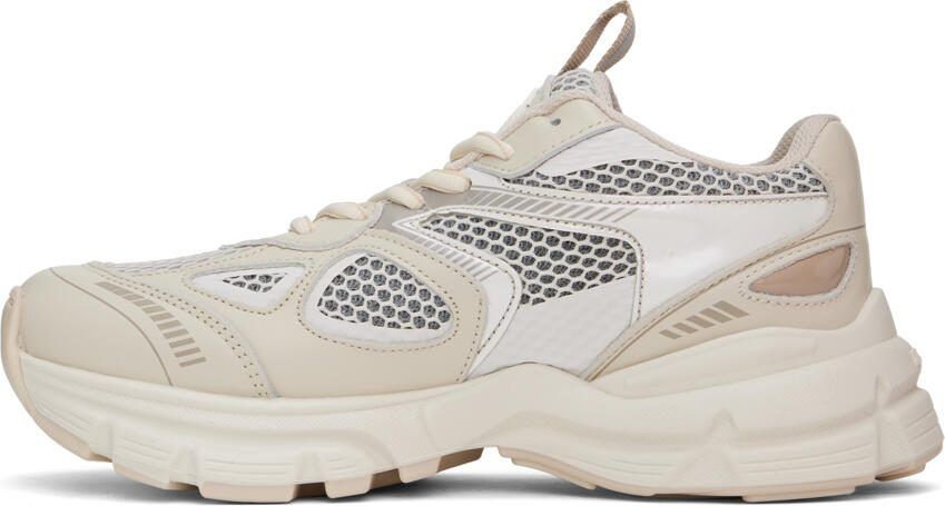 Axel Arigato Gray  Off-White Marathon Sneakers - Picture 3