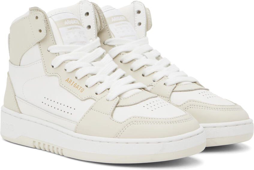 Axel Arigato Off-White  Beige Dice Hi Sneakers - Picture 2