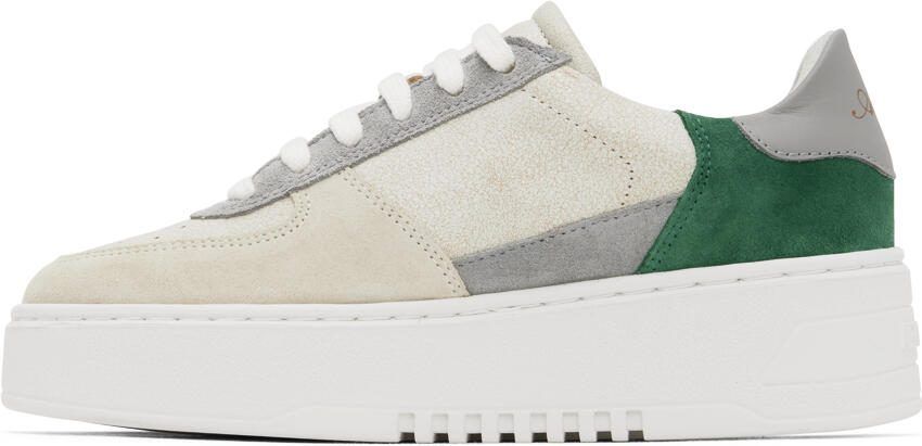 Axel Arigato SSENSE Exclusive Gray  Green Orbit Sneakers - Picture 3