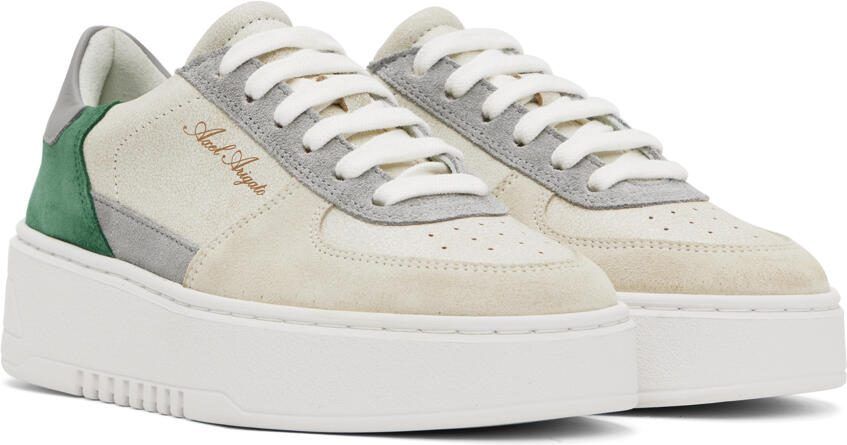 Axel Arigato SSENSE Exclusive Gray  Green Orbit Sneakers - Picture 2