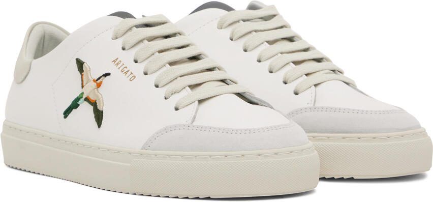 Axel Arigato White  Beige Clean 90 Triple Bee Bird Sneakers - Picture 2