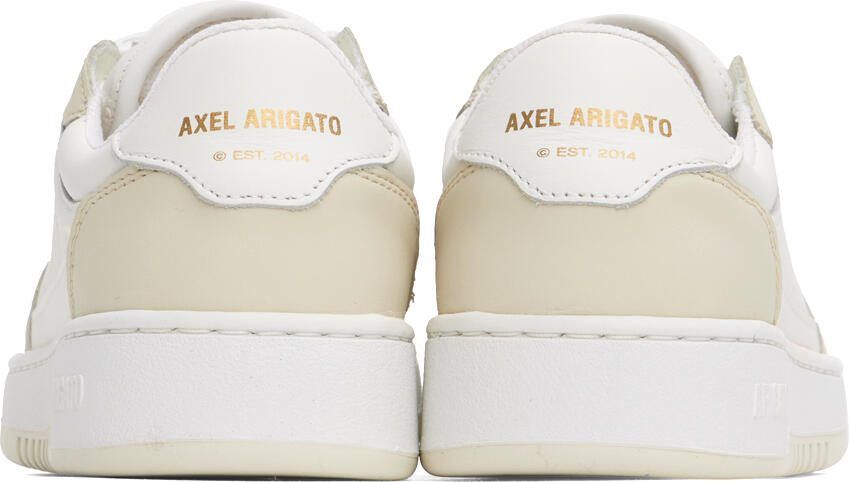Axel Arigato White  Beige Dice Lo Sneakers