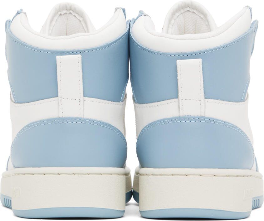 Axel Arigato White  Blue Dice Hi Sneakers