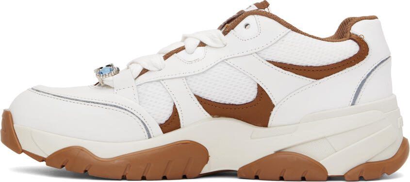 Axel Arigato White  Brown Catfish Lo Sneakers - Picture 3