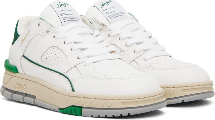 Axel Arigato White  Green Area Lo Sneakers - Picture 2