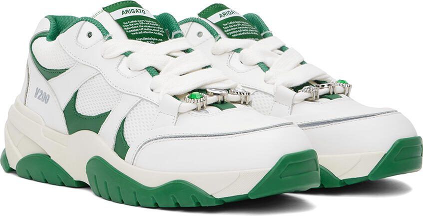 Axel Arigato White  Green Catfish Lo Sneakers - Picture 2