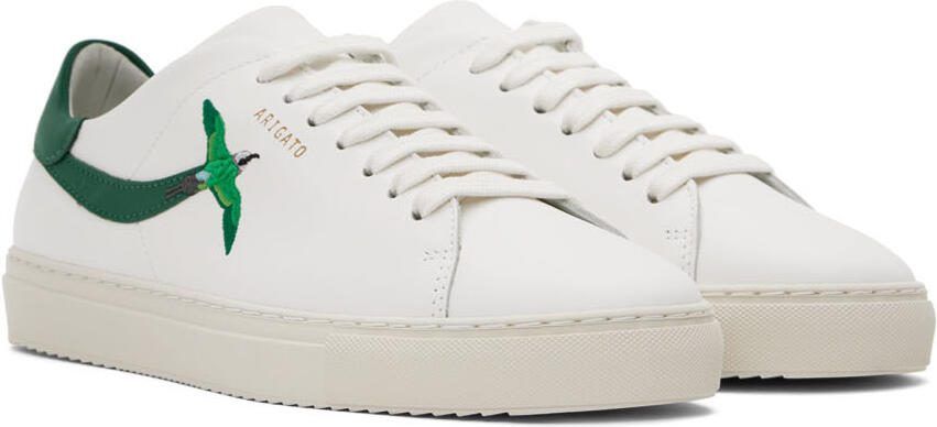 Axel Arigato White  Green Clean 90 Stripe Bee Bird Sneakers - Picture 2