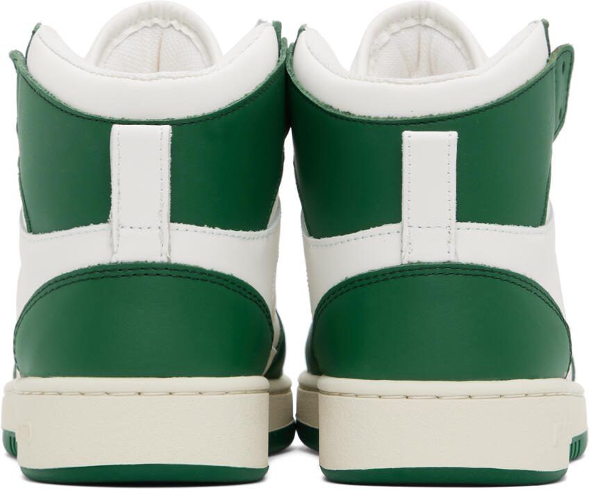 Axel Arigato White  Green Dice Hi Sneakers