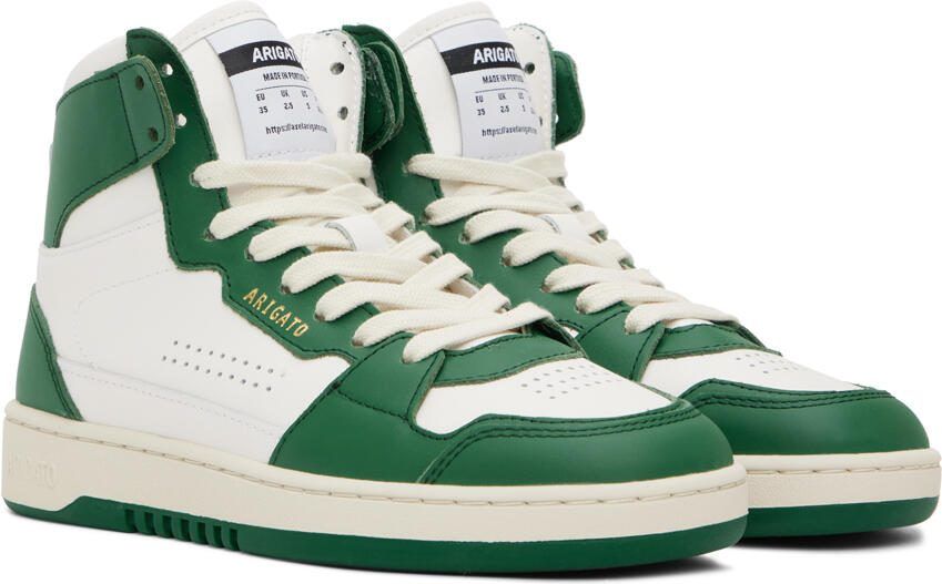 Axel Arigato White  Green Dice Hi Sneakers - Picture 2