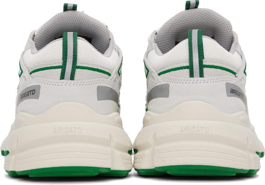 Axel Arigato White  Green Marathon R-Trail Sneakers