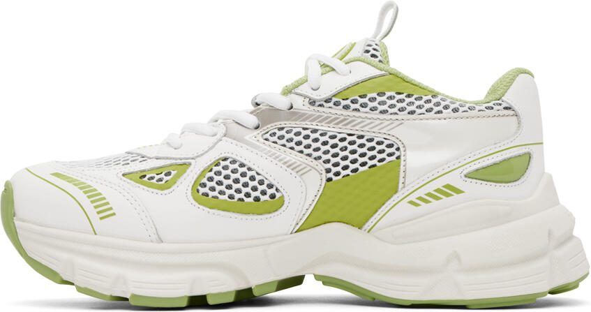Axel Arigato White  Green Marathon Runner Sneakers - Picture 3