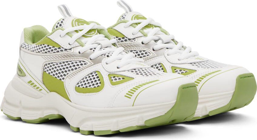 Axel Arigato White  Green Marathon Runner Sneakers - Picture 2