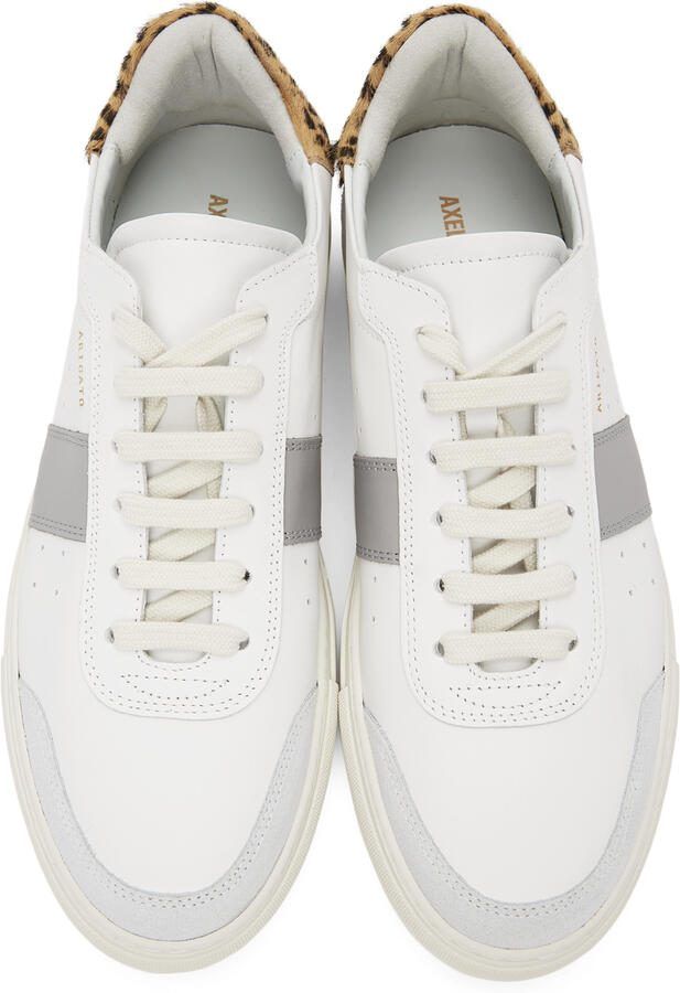 Axel Arigato White  Grey Leopard Dunk V2 Sneakers