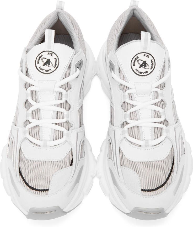 Axel Arigato White  Grey Marathon R-Trail Sneakers