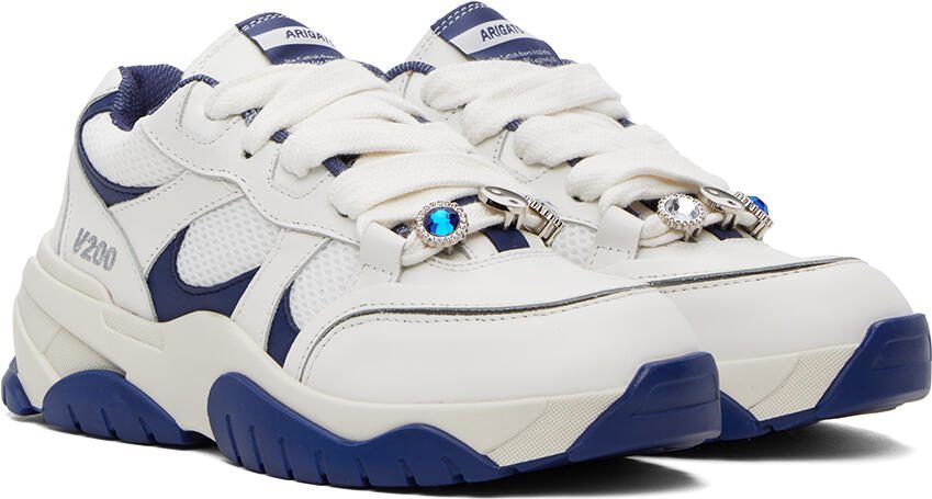 Axel Arigato White  Navy Catfish Lo Sneakers - Picture 2